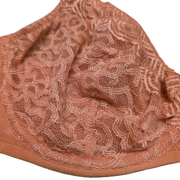 Chantelle Lace Underwire Bra - Blush Pink 38D - Picture 2 of 10